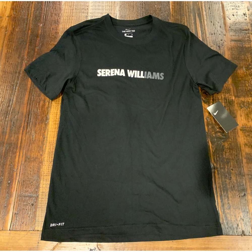 Nike Serena Williams Tennis Black Dri Fit Size Small S Tee T shirt‎ DM3534 010